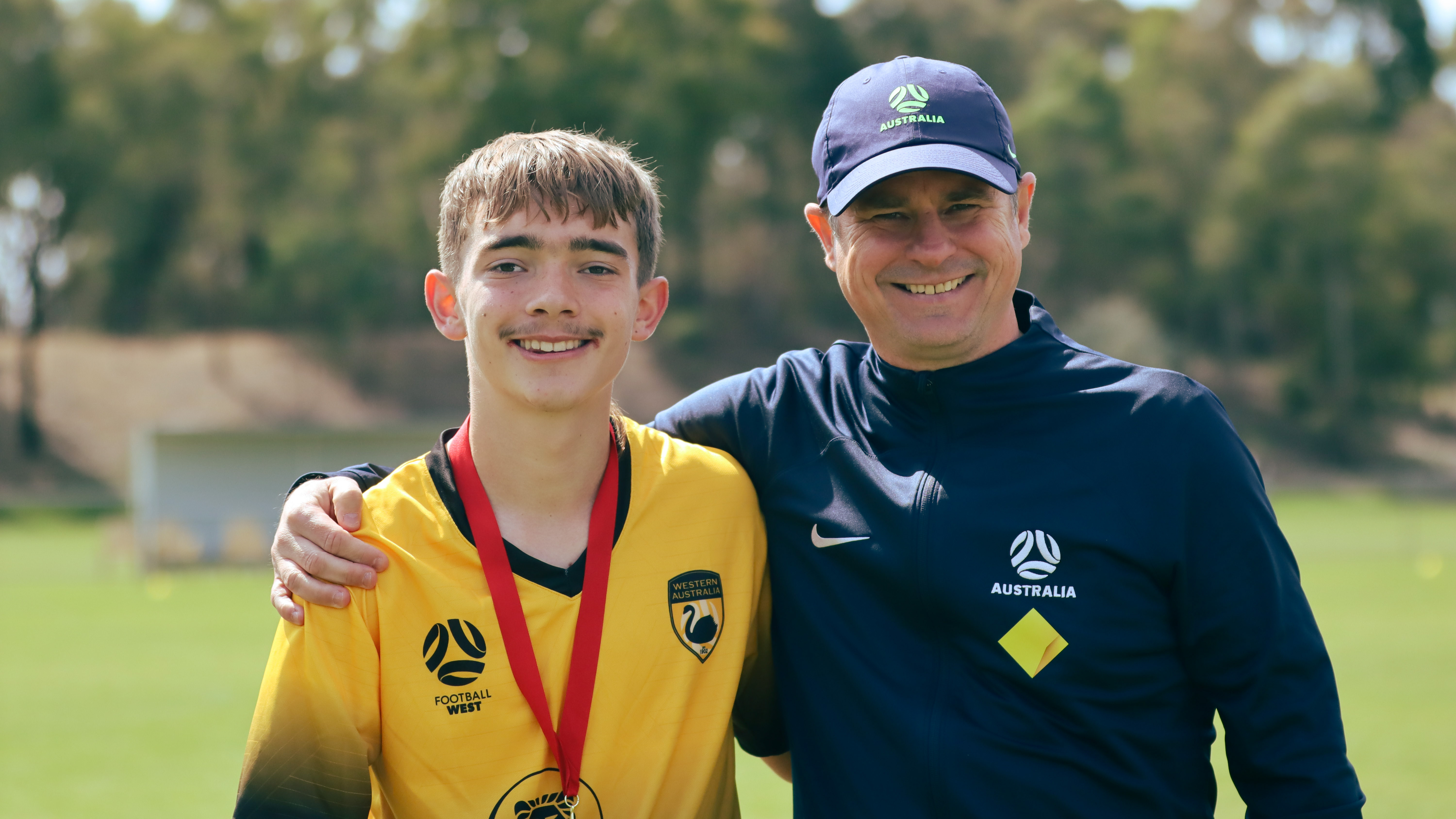 • FT1 of the Tournament: Rafferty Bacon (Football West) and CommBank Pararoos Head Coach Kai Lammert